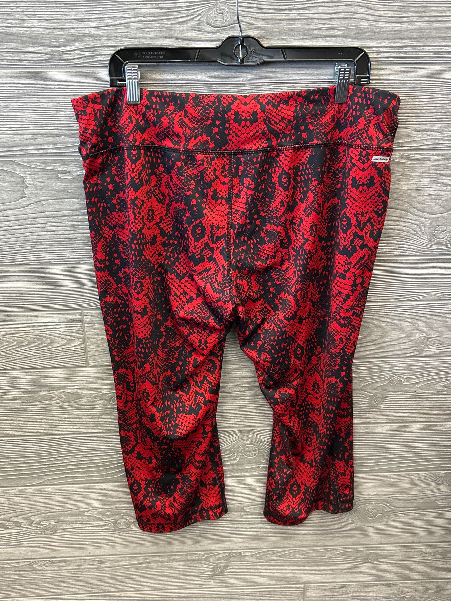 Athletic Capris By Danskin Now In Red, Size: Xl