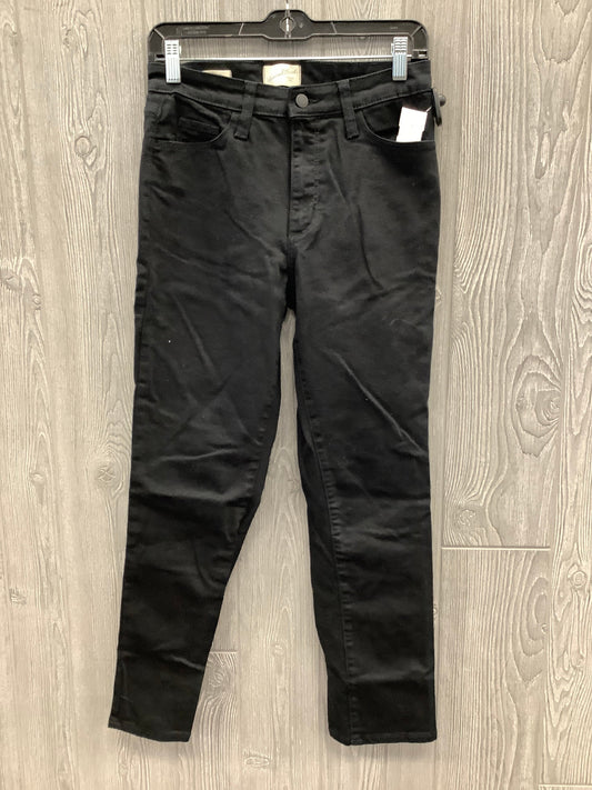 Jeans Straight By Universal Thread In Black Denim, Size: 4