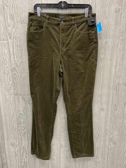 Pants Corduroy By Talbots In Green, Size: 10