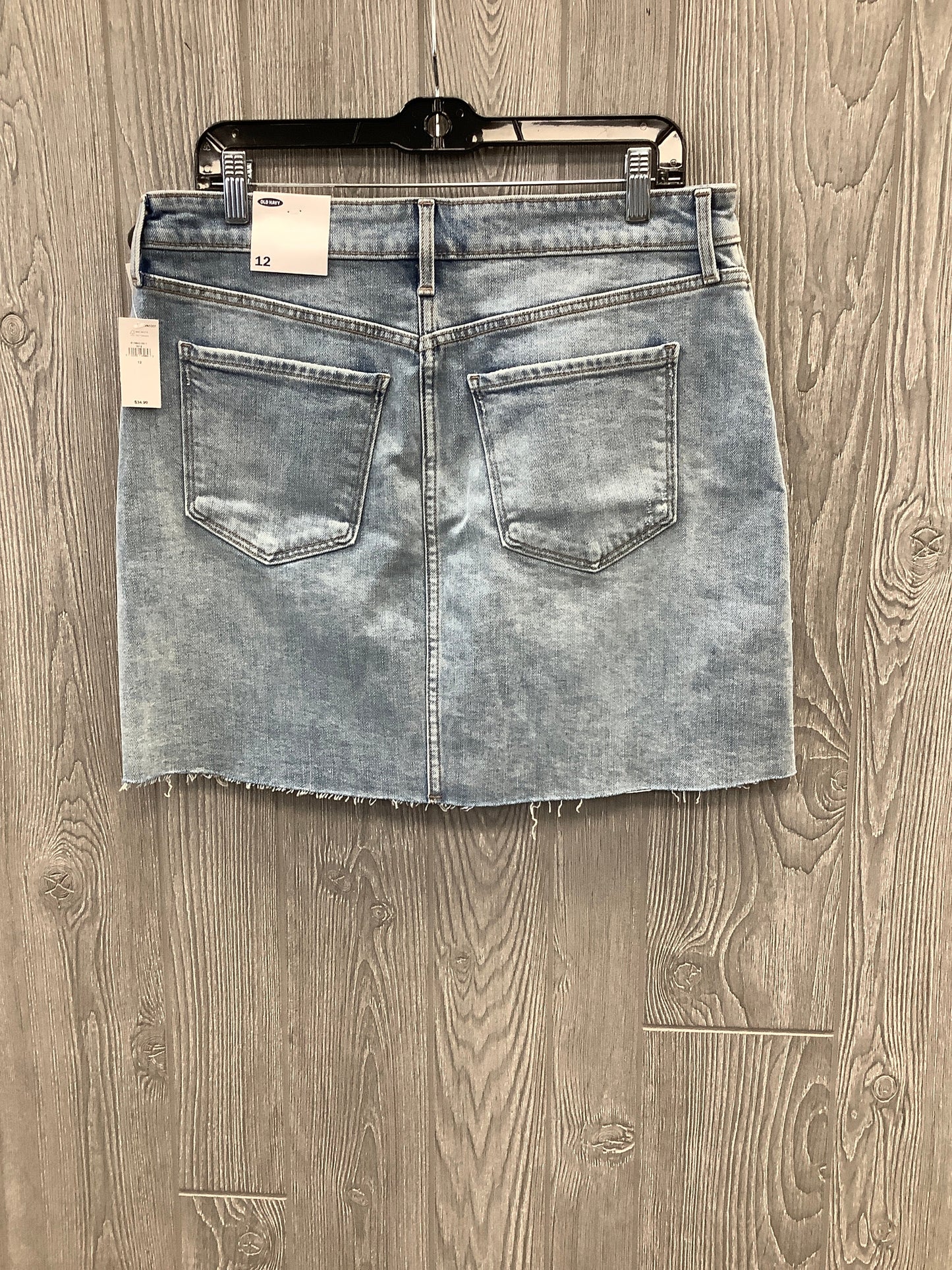 Skirt Mini & Short By Old Navy In Blue Denim, Size: 12