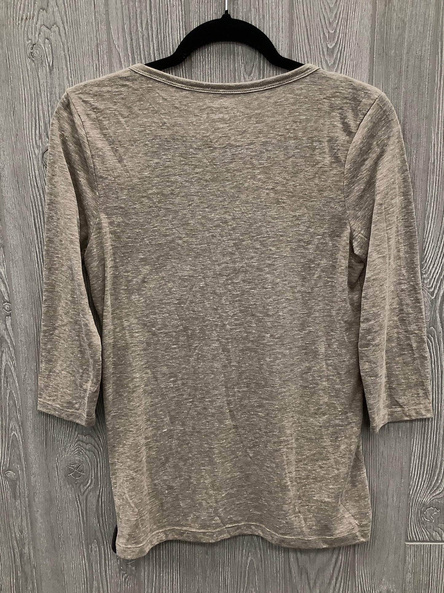 Top 3/4 Sleeve By Old Navy In Taupe, Size: M