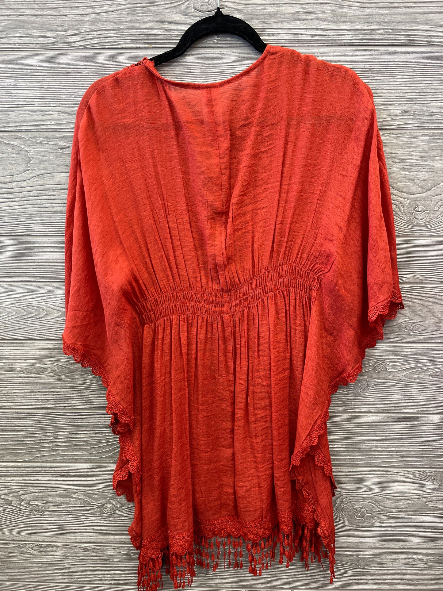 Top Short Sleeve By Time And Tru In Orange, Size: Osfm