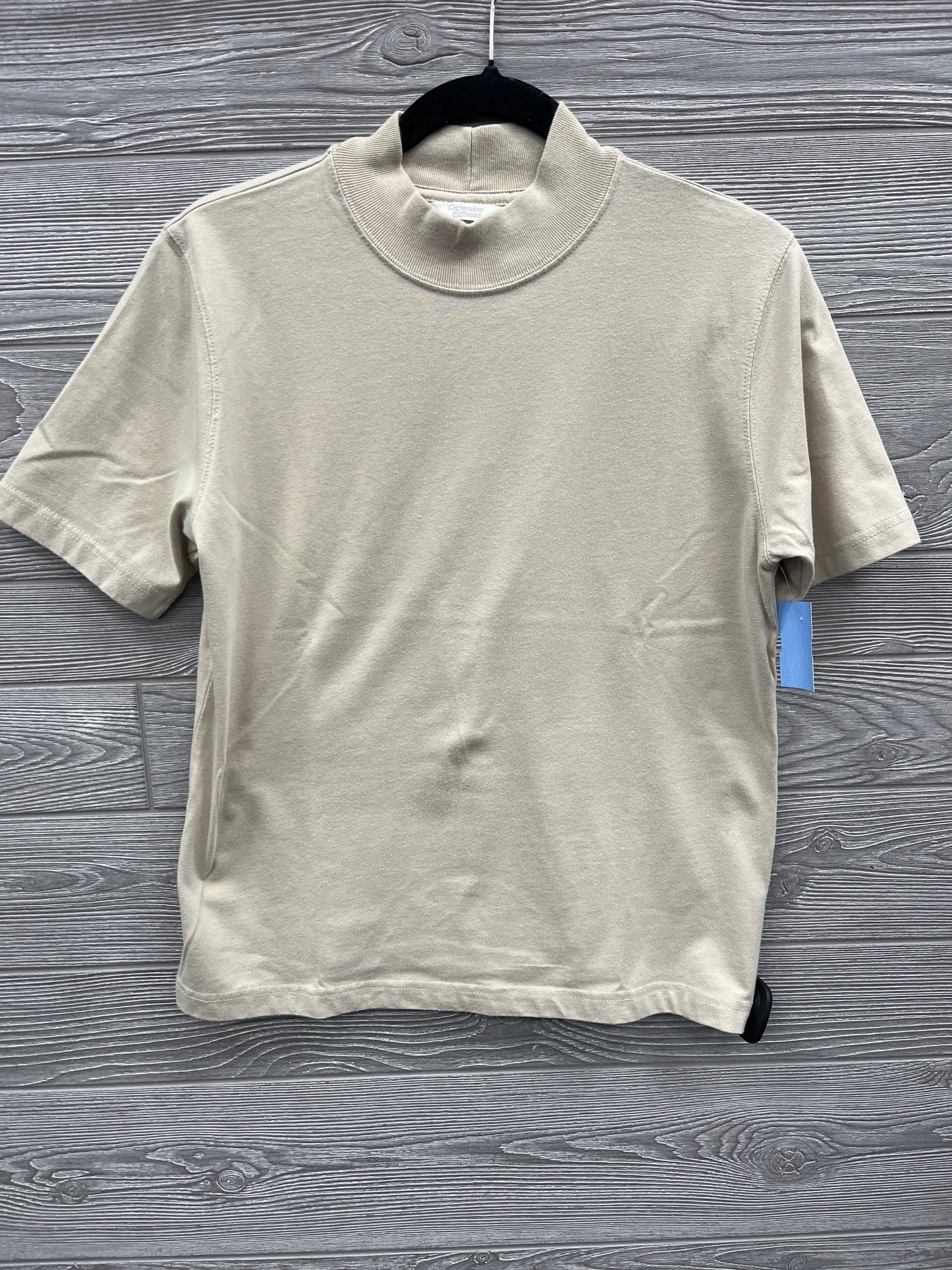 Top Short Sleeve By Christopher And Banks In Beige, Size: M