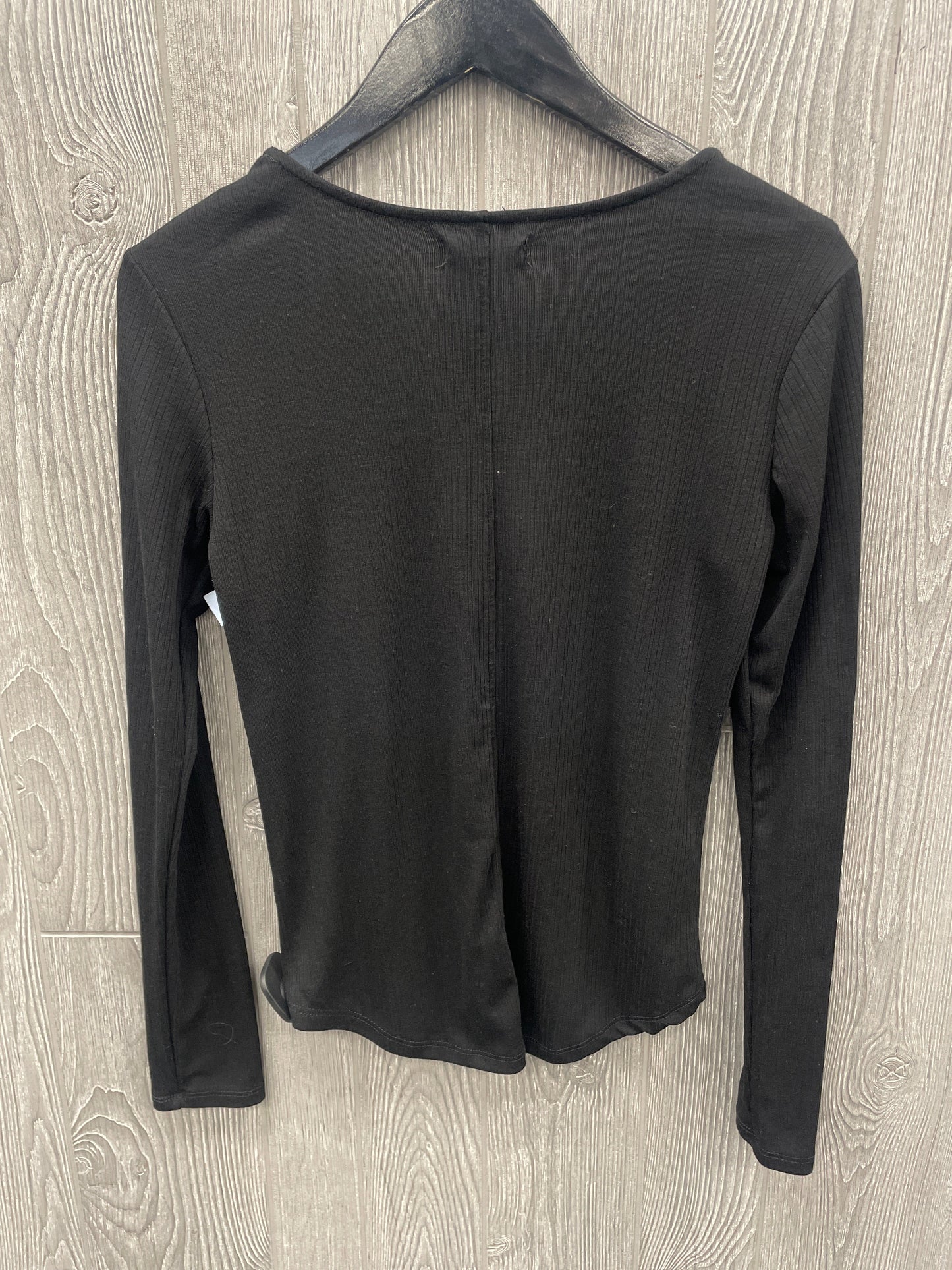 Top Long Sleeve Basic By Maurices In Black, Size: S