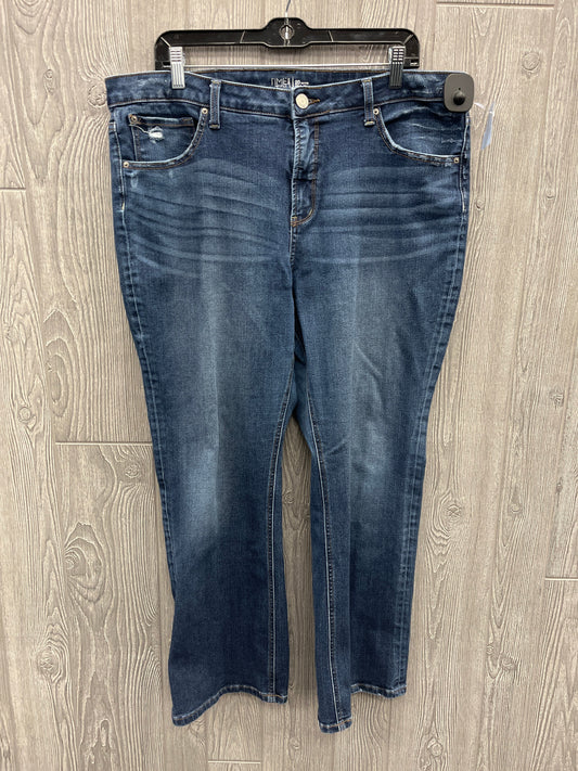 Jeans Boot Cut By Time And Tru In Blue Denim, Size: 20