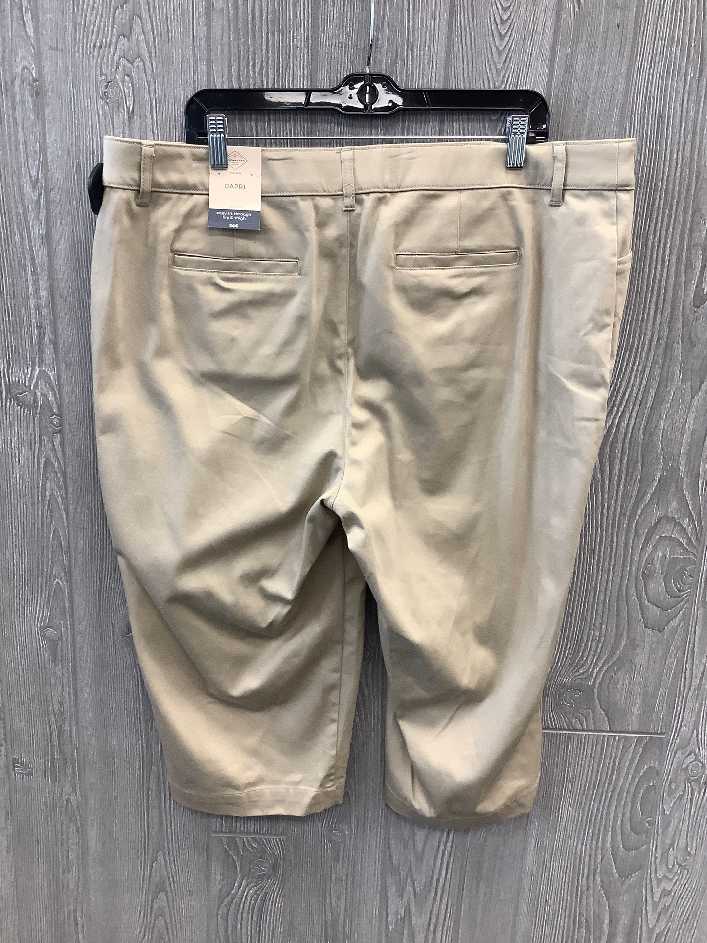 Capris By St Johns Bay In Tan, Size: 18