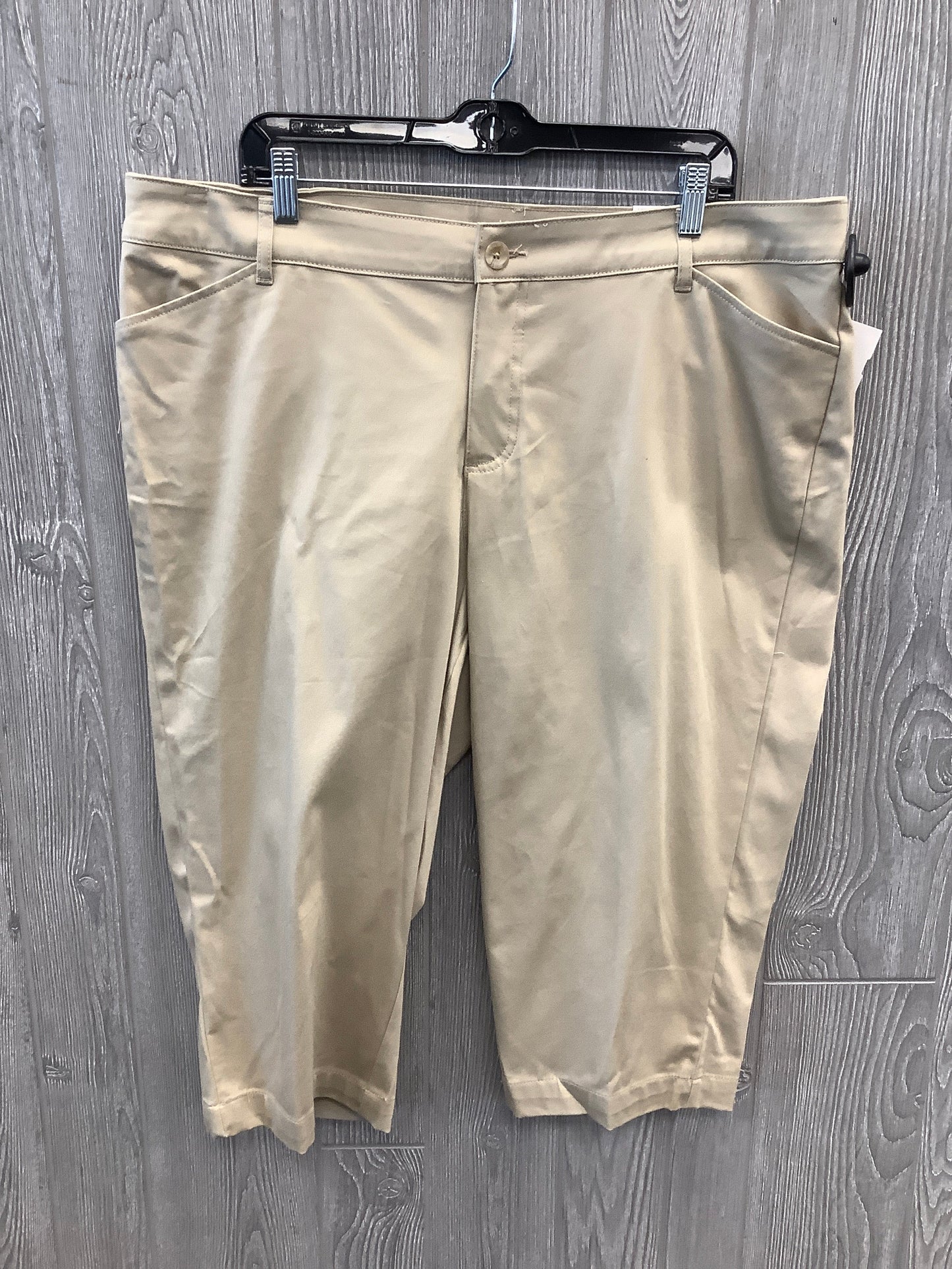 Capris By St Johns Bay In Tan, Size: 18