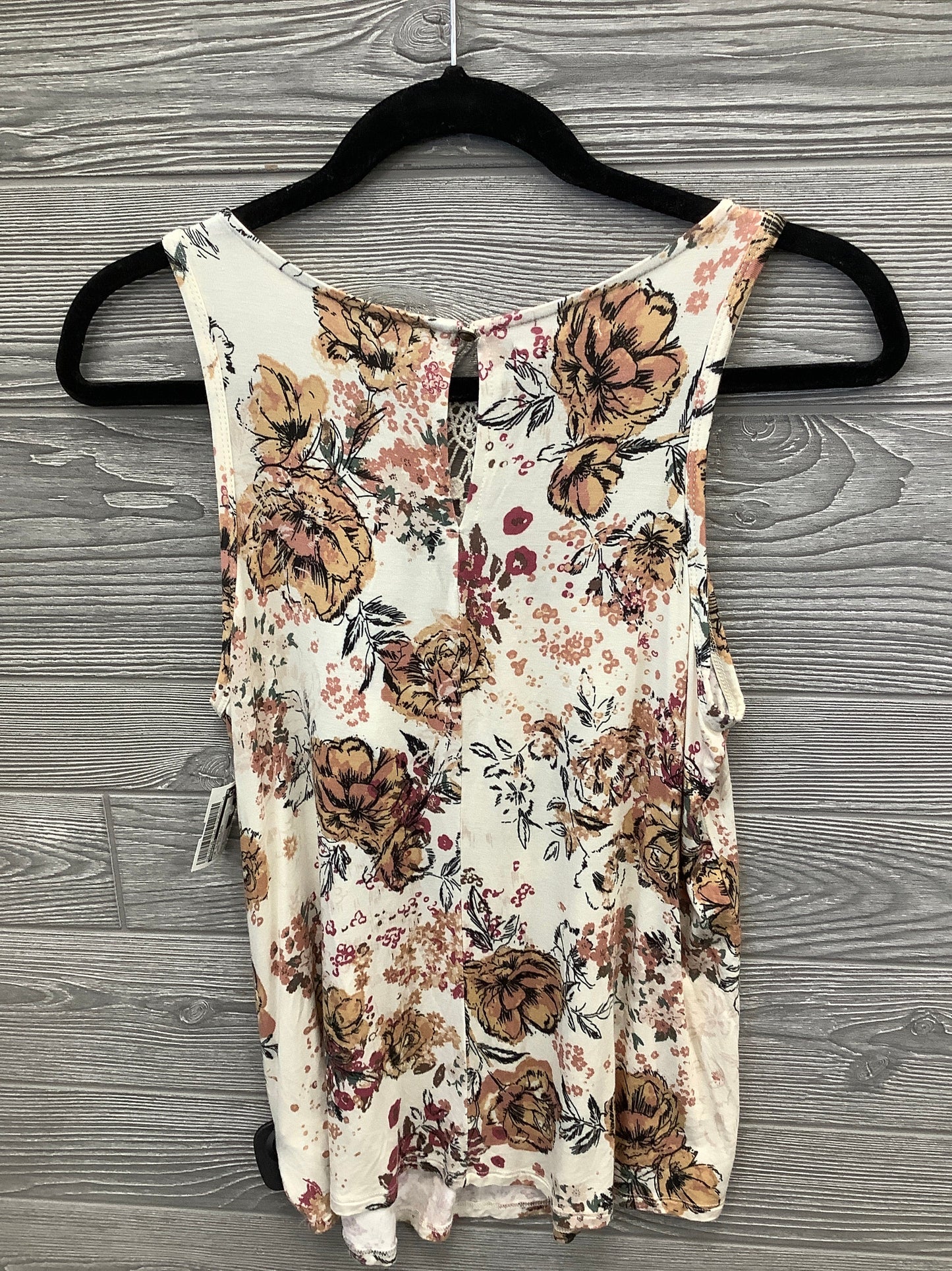 Top Sleeveless By Maurices In Floral Print, Size: M