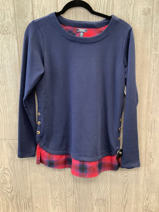 Blue Top Long Sleeve Izod, Size Xs