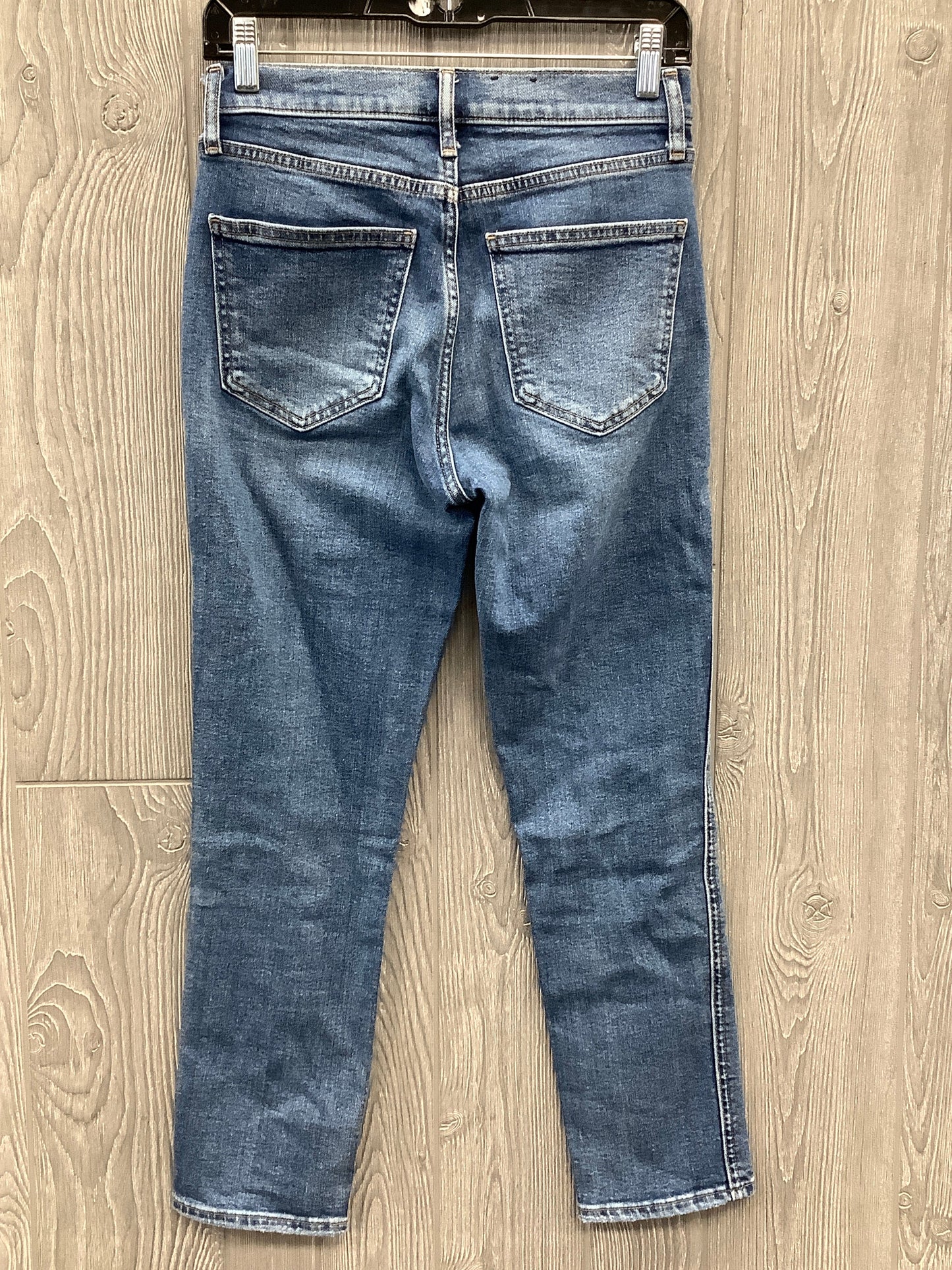 Jeans Straight By Gap In Blue Denim, Size: 4