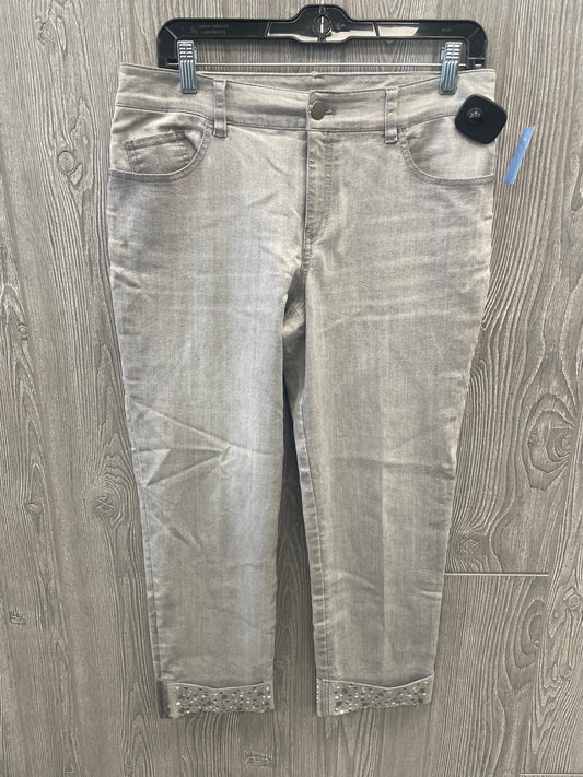 Pants Cropped By Chicos In Grey, Size: 0