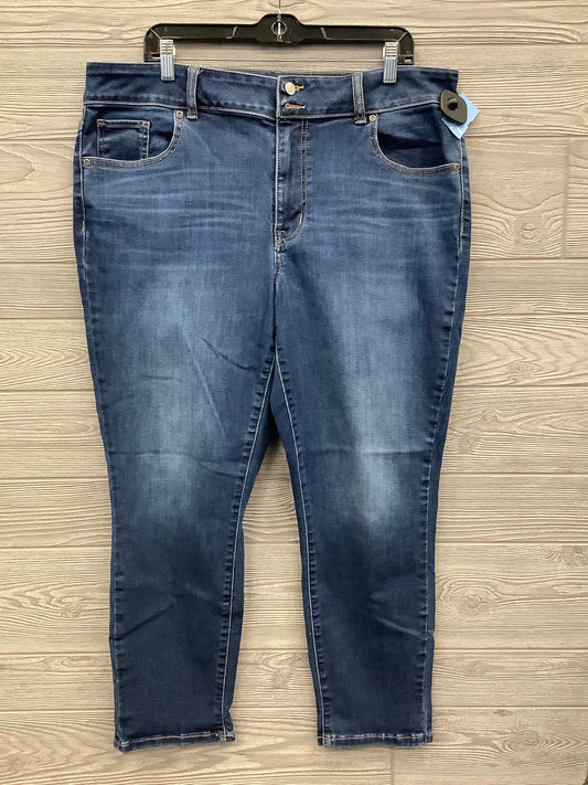 Jeans Skinny By Maurices In Blue Denim, Size: 18