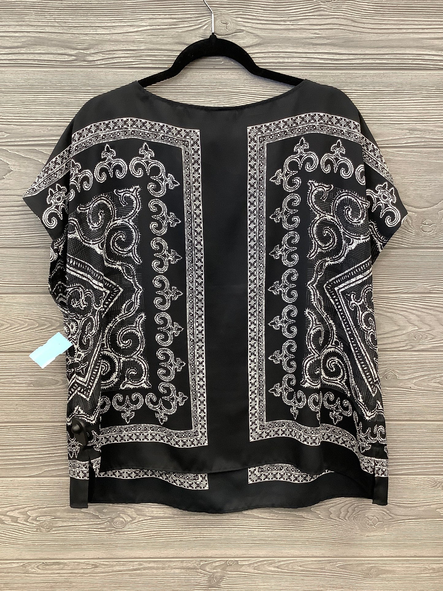 Top Short Sleeve By Talbots In Black, Size: 2x