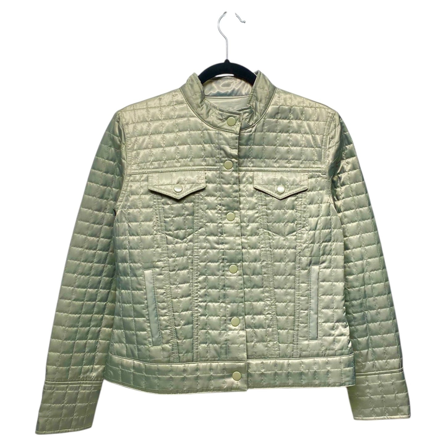 Jacket Puffer & Quilted By Gap In Green, Size: M