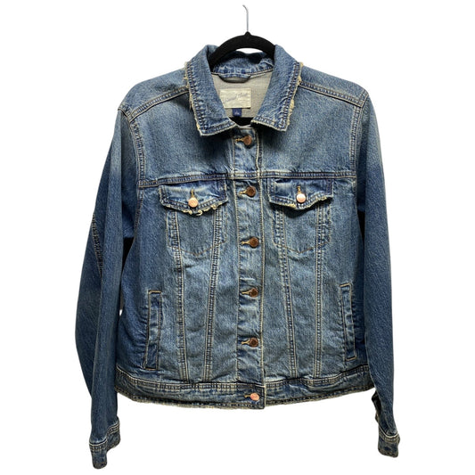 Jacket Denim By Universal Thread In Blue Denim, Size: L