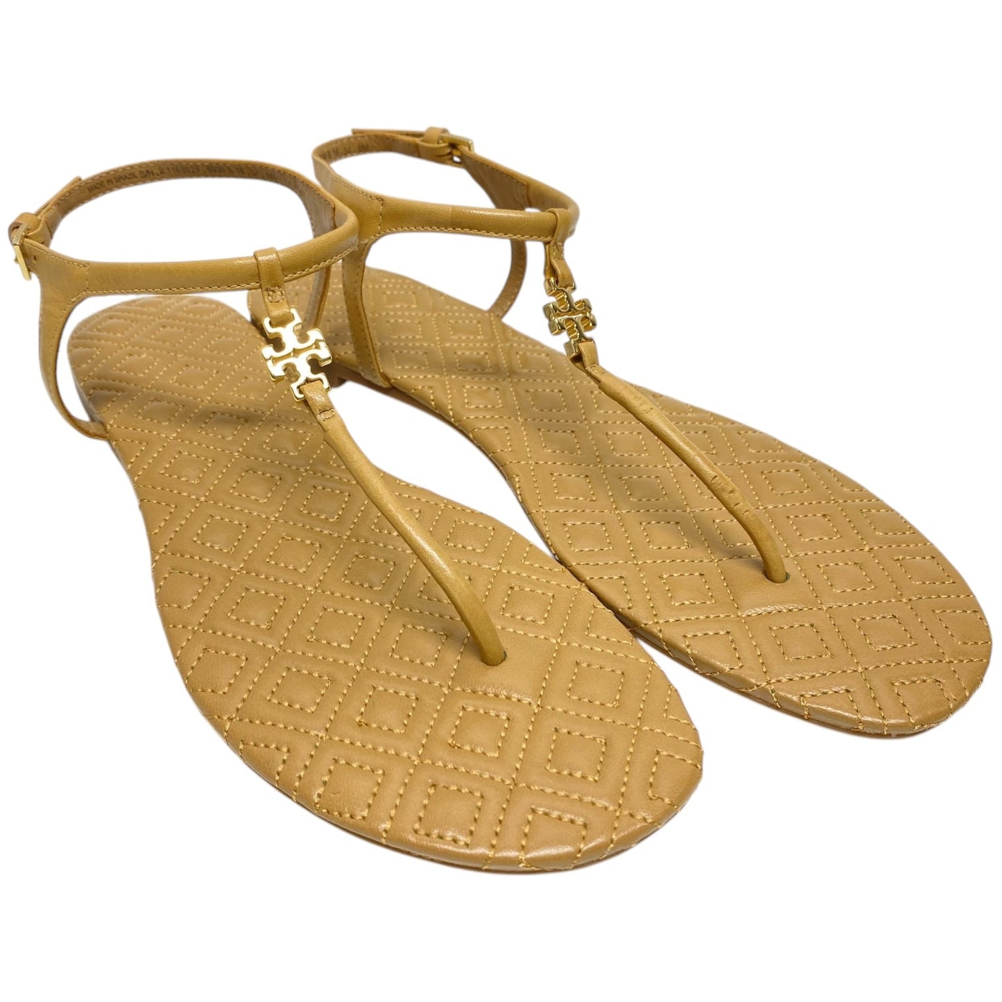 Sandals Flats By Tory Burch In Tan, Size: 8