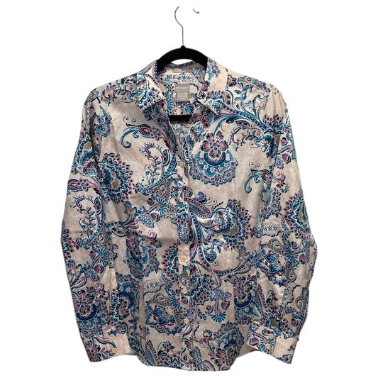 Top Long Sleeve By Chicos In Paisley Print, Size: M