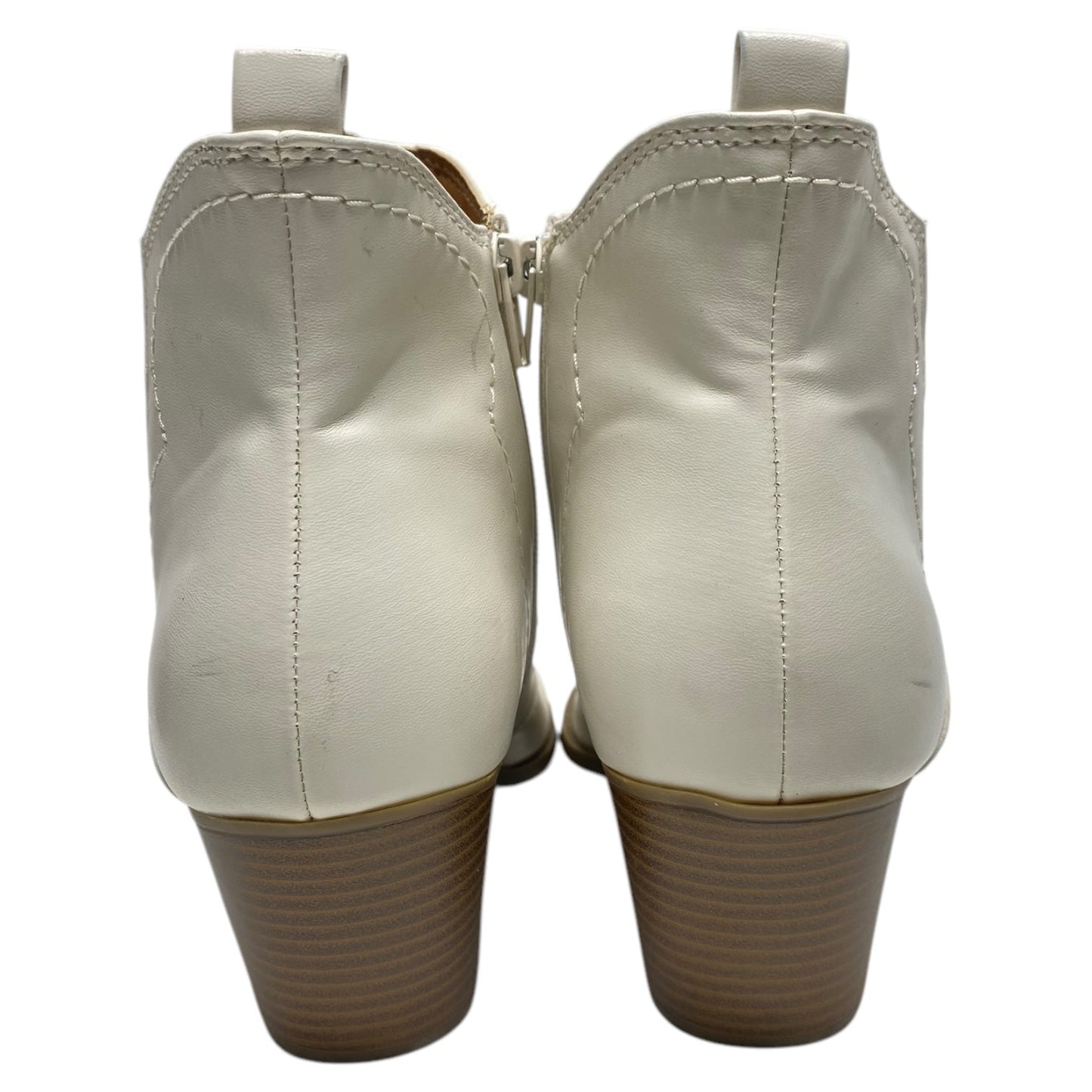 Boots Ankle Heels By Indigo Rd In White, Size: 8.5