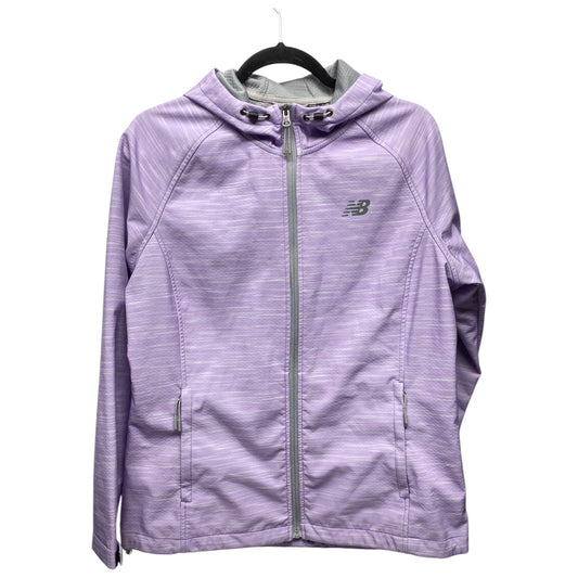 Athletic Jacket By New Balance In Purple, Size: L