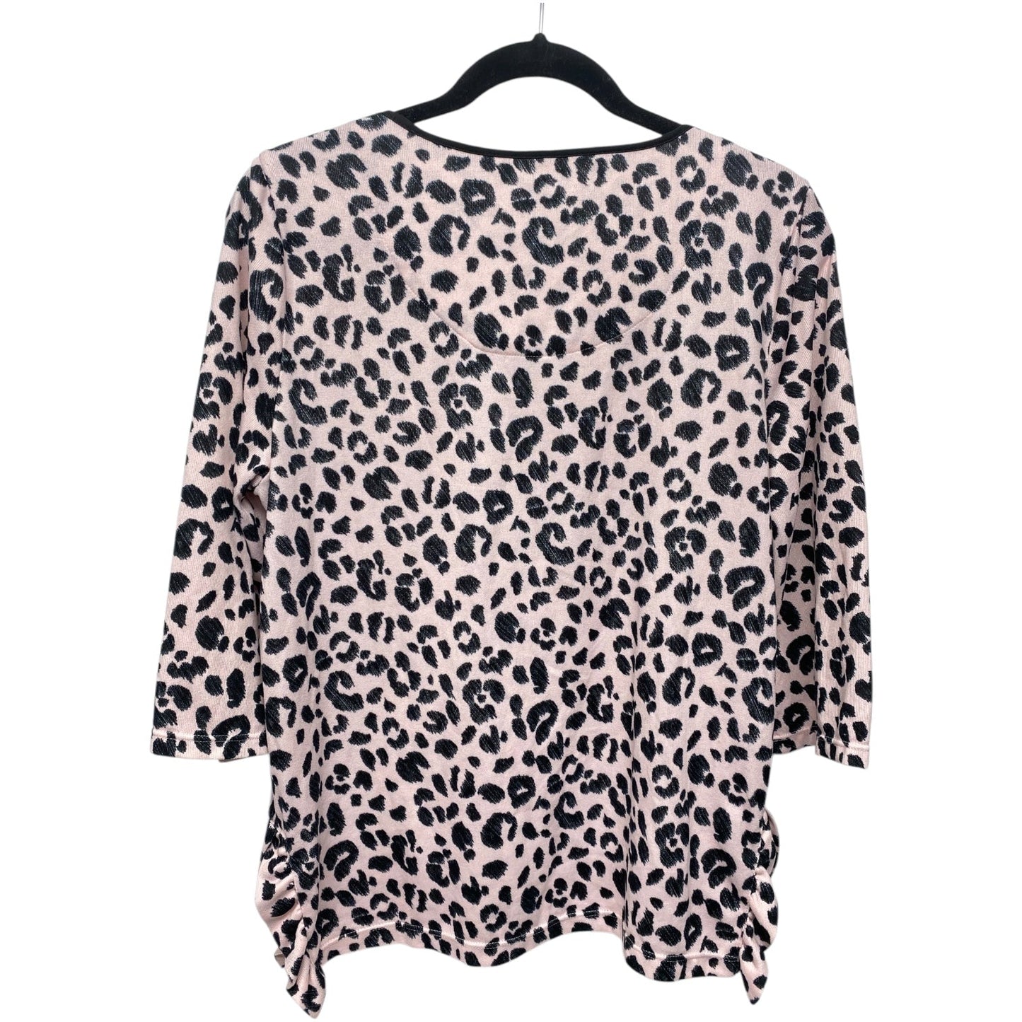 Top Designer By Kate Spade In Black & Pink, Size: L