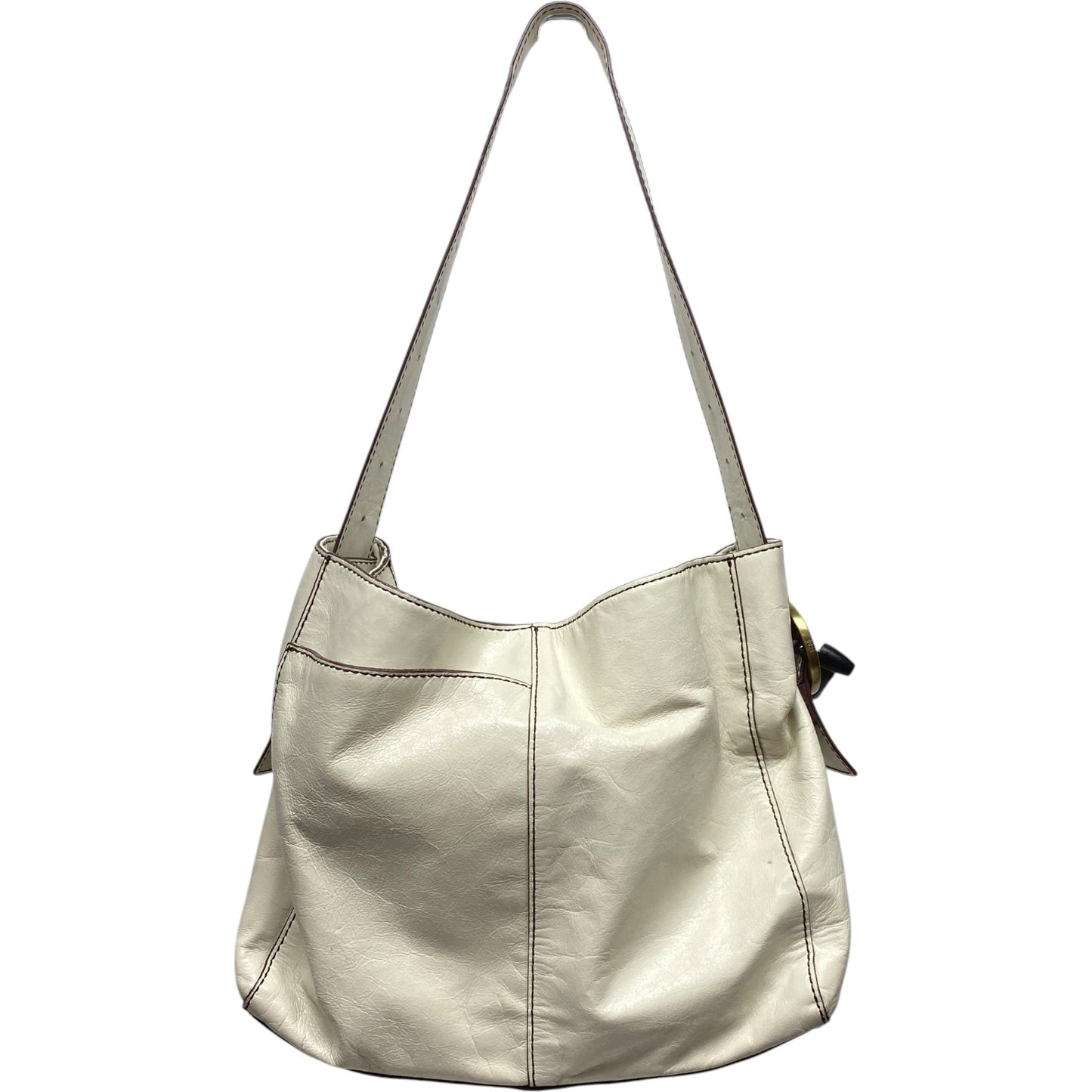 Handbag Leather By Hobo Intl, Size: Large