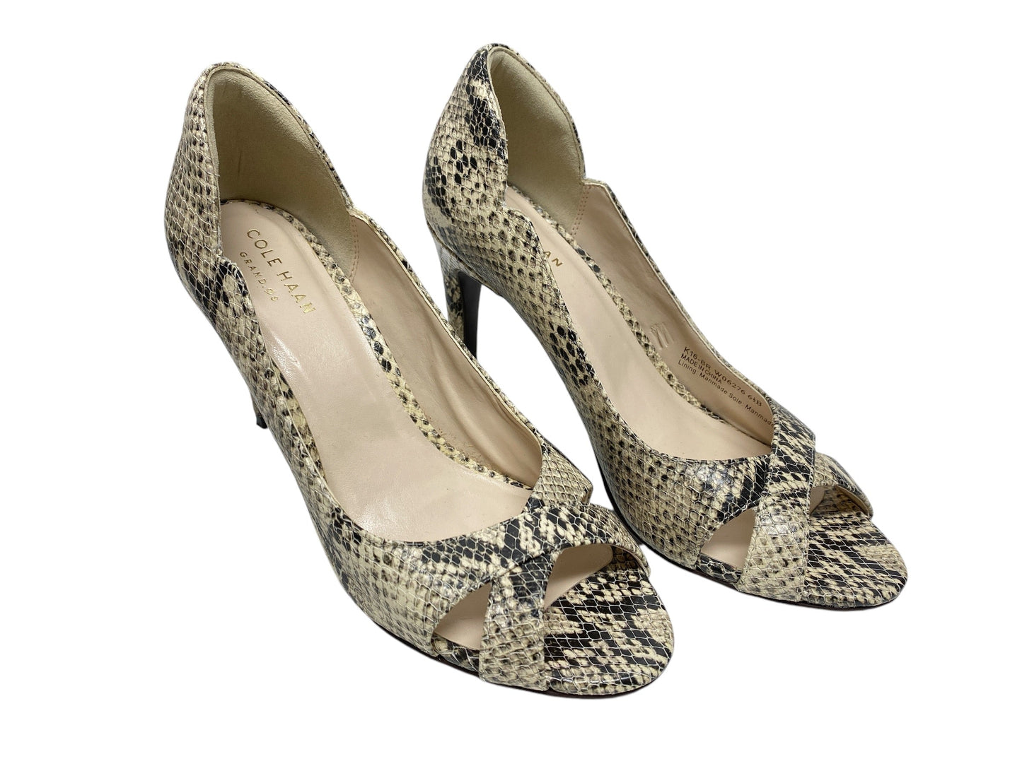 Shoes Heels Stiletto By Cole-haan In Snakeskin Print, Size: 6.5