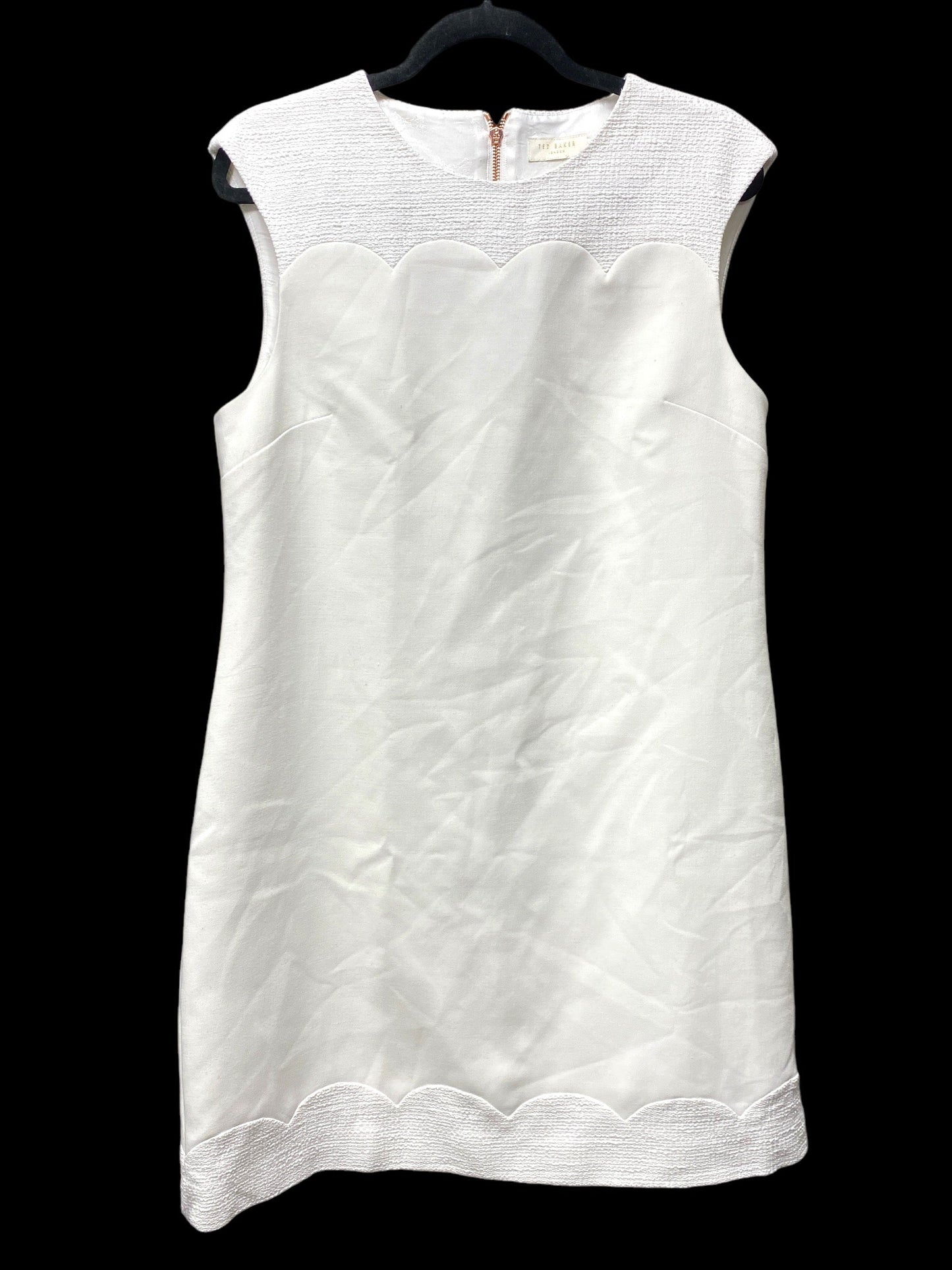 Dress Work By Ted Baker In Cream, Size: 4