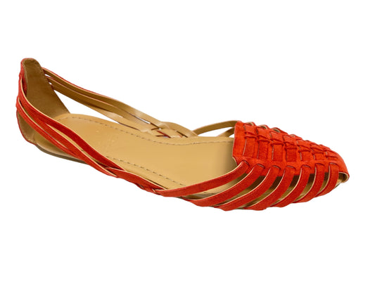 Shoes Flats By J. Crew In Red & Tan, Size: 7