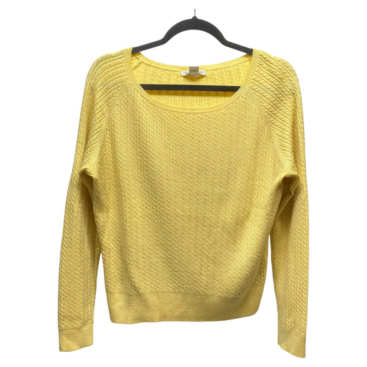 Sweater By Casual Corner In Yellow, Size: M