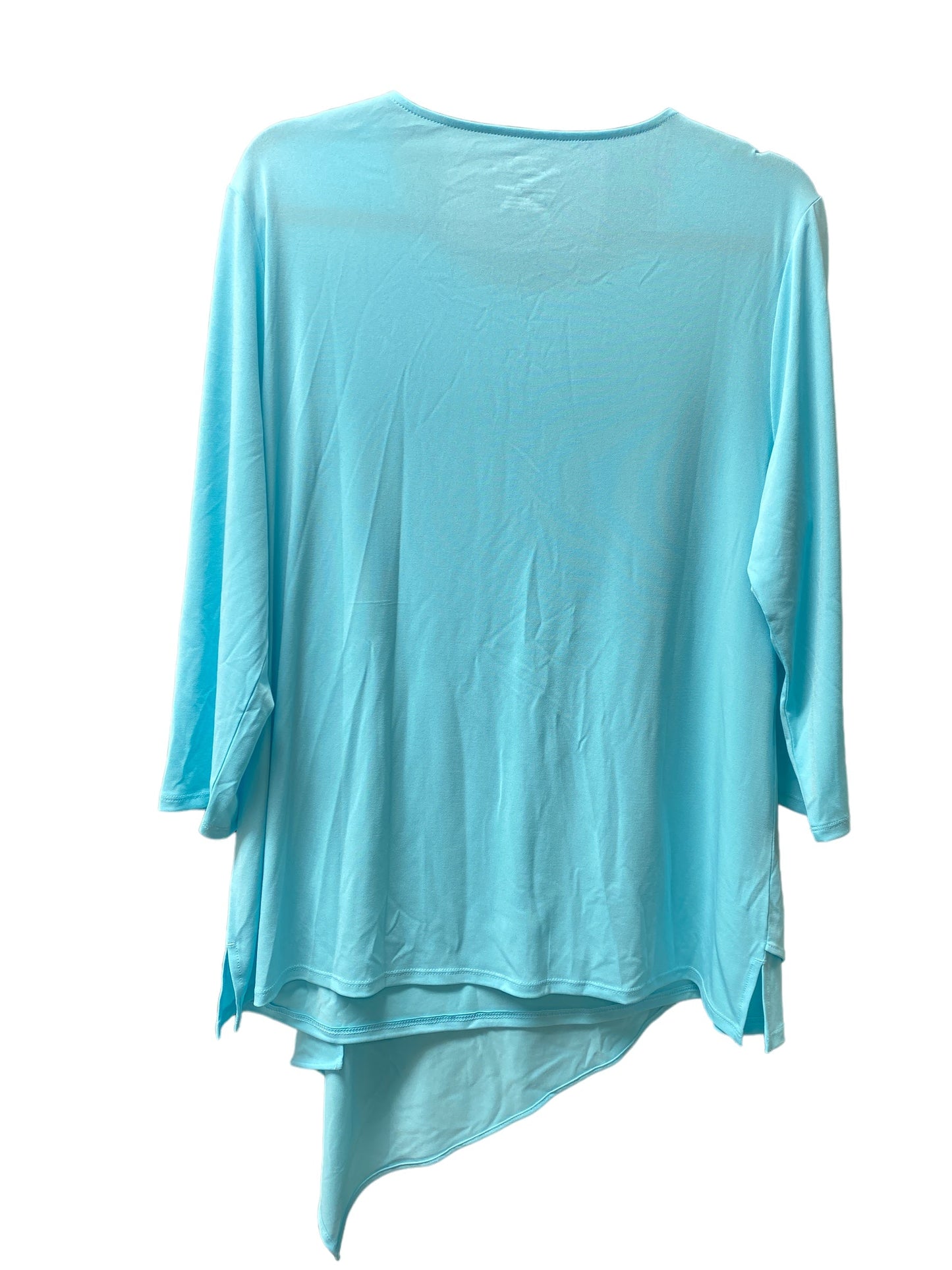 Blue Tunic 3/4 Sleeve Chicos, Size L