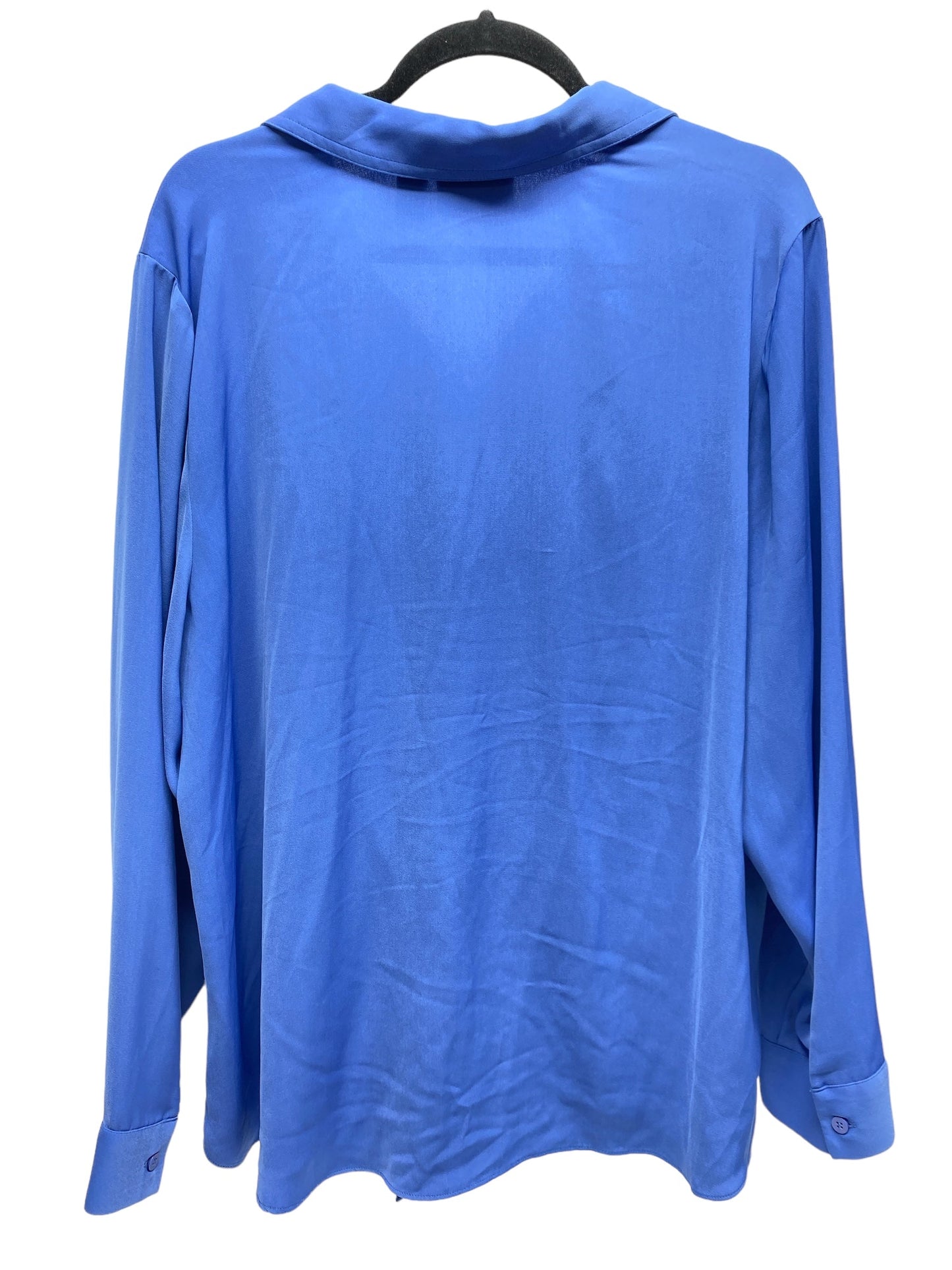 Top Long Sleeve By Chicos In Blue, Size: Xl