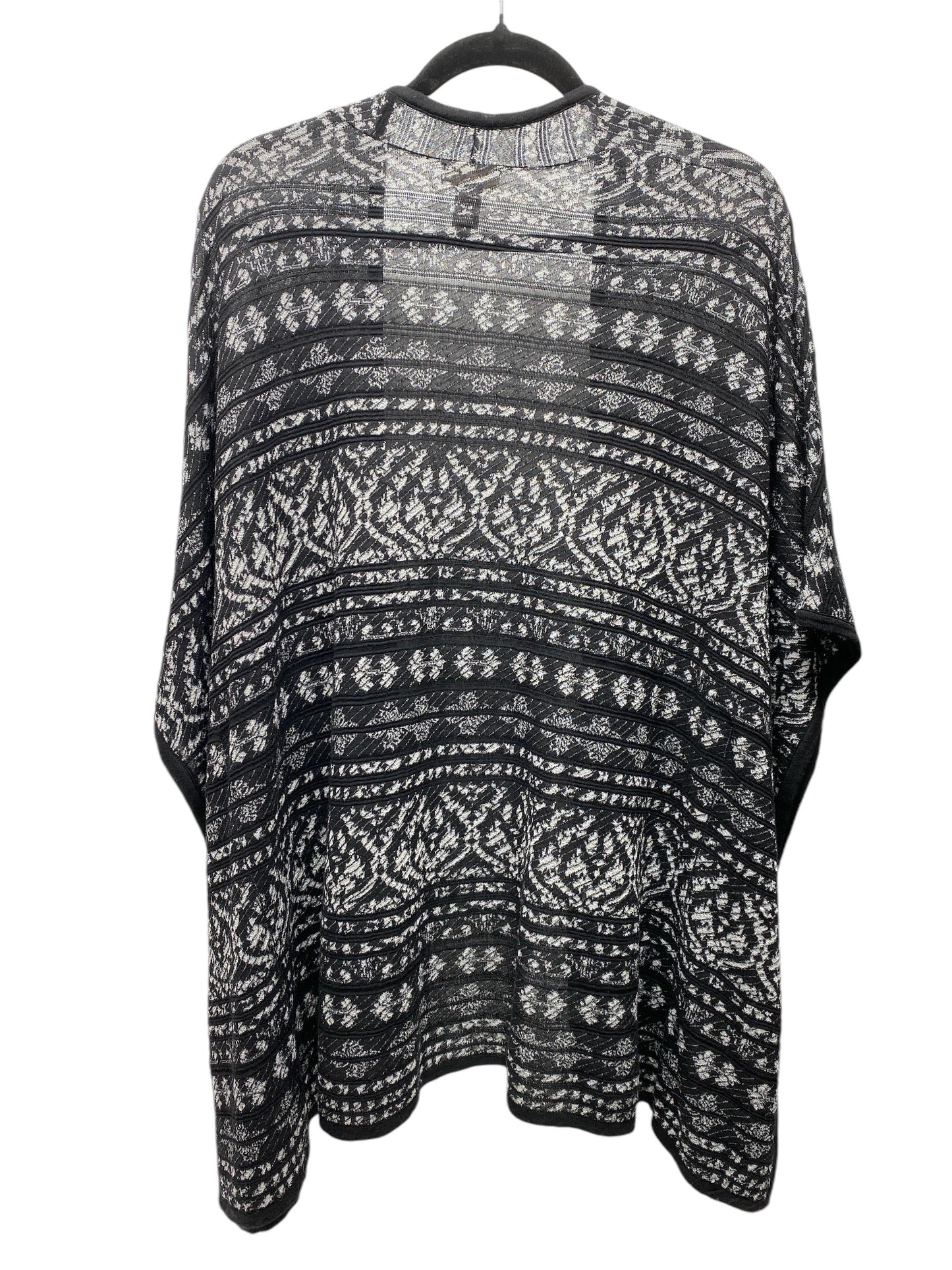 Cardigan By Chicos In Black & Grey, Size: M