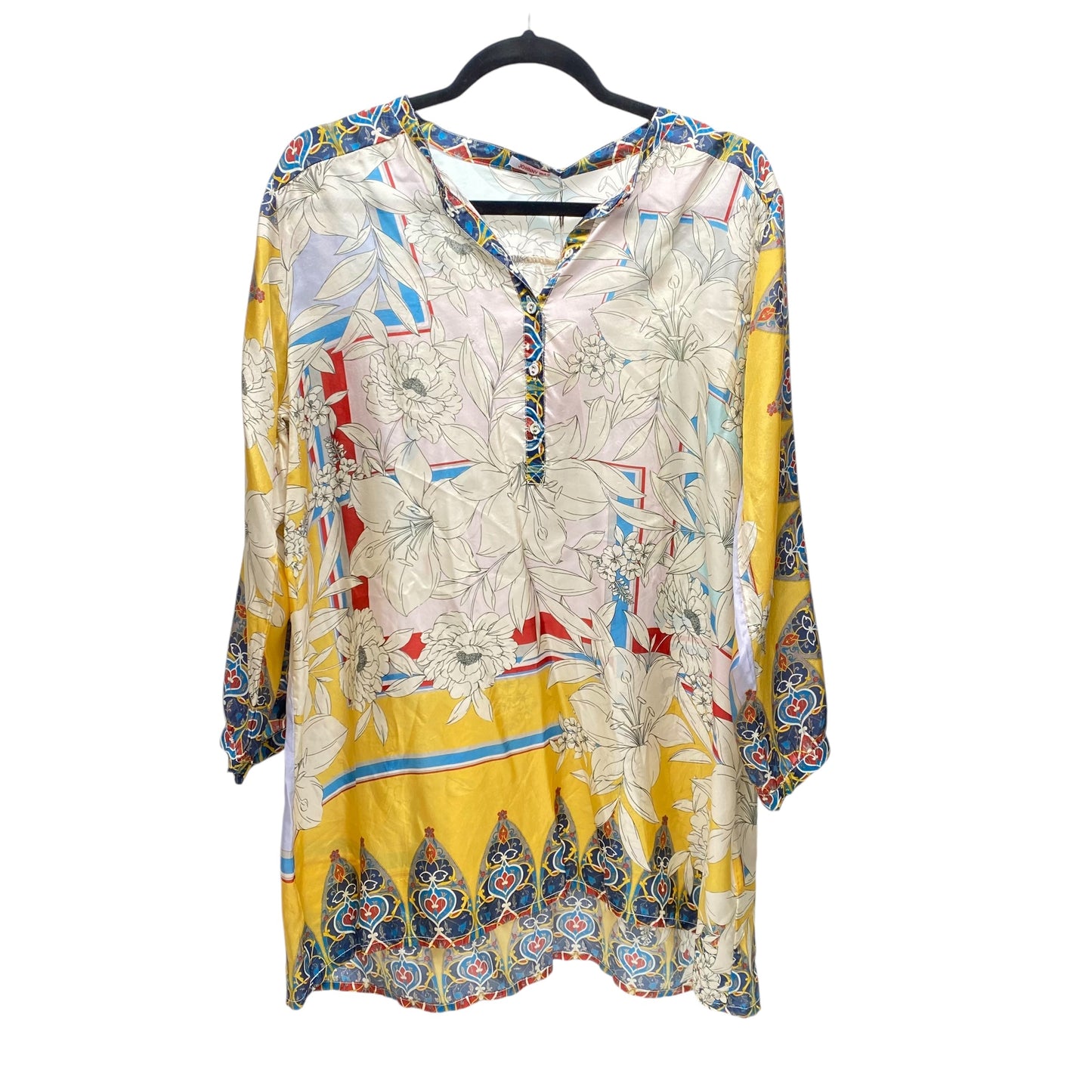 Top Long Sleeve Designer By Johnny Was In Multi-colored, Size: M