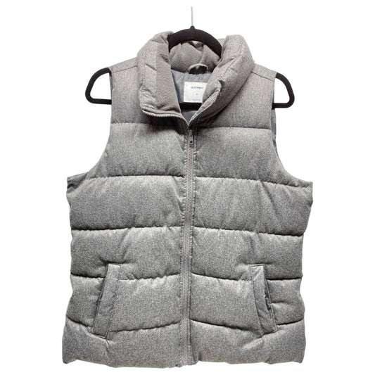 Vest Puffer & Quilted By Old Navy In Grey, Size: M