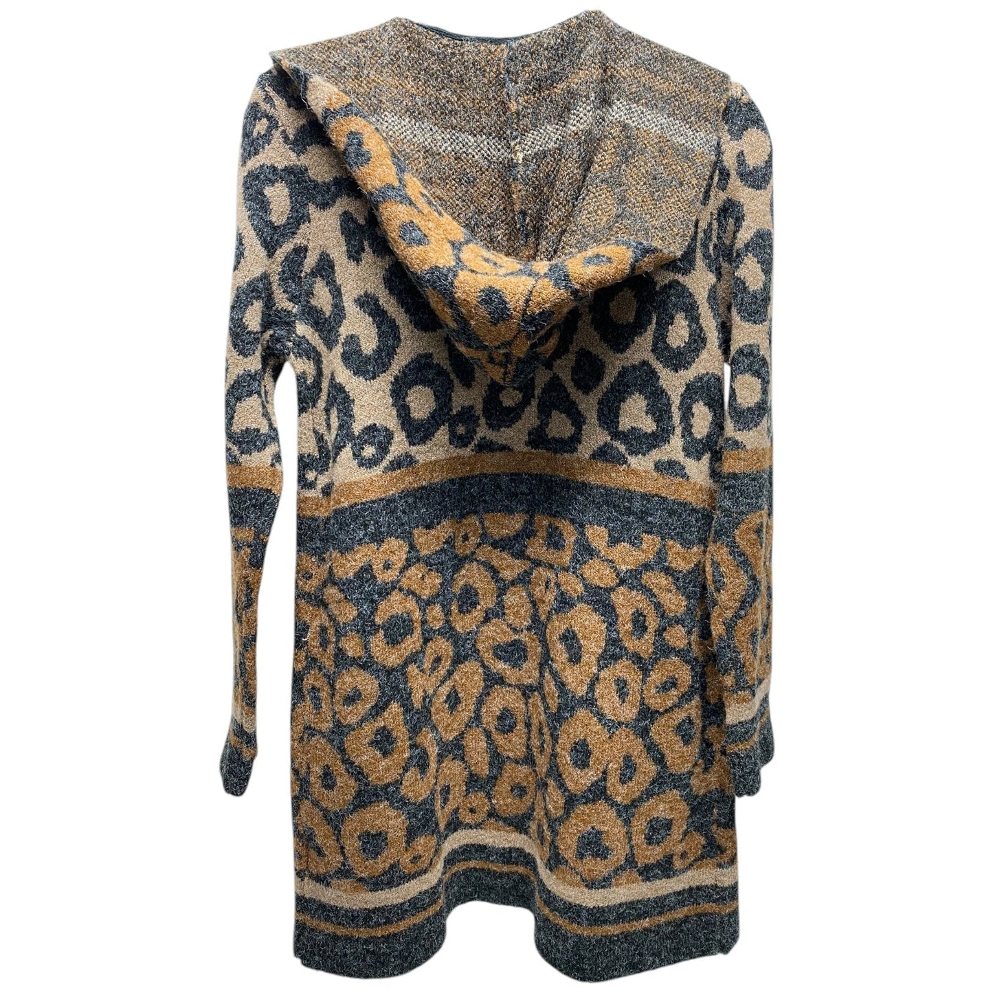 Sweater Cardigan By Style And Company In Animal Print, Size: Lp