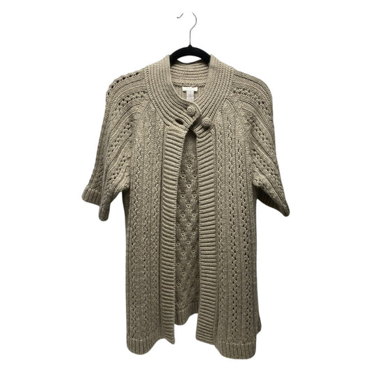 Sweater Cardigan By Chicos In Beige, Size: L