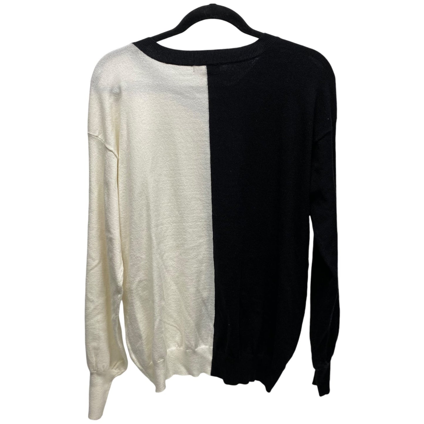 Sweater By Cato In Black & White, Size: M