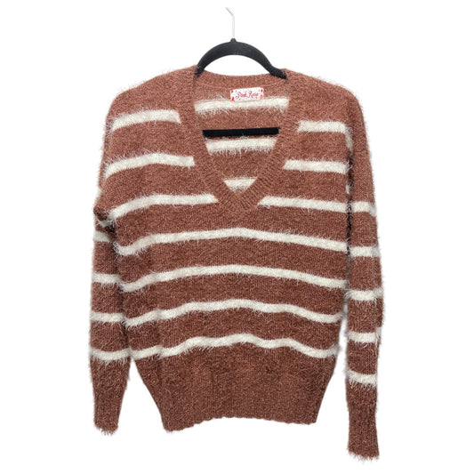 Sweater By Pink Rose In Striped Pattern, Size: L