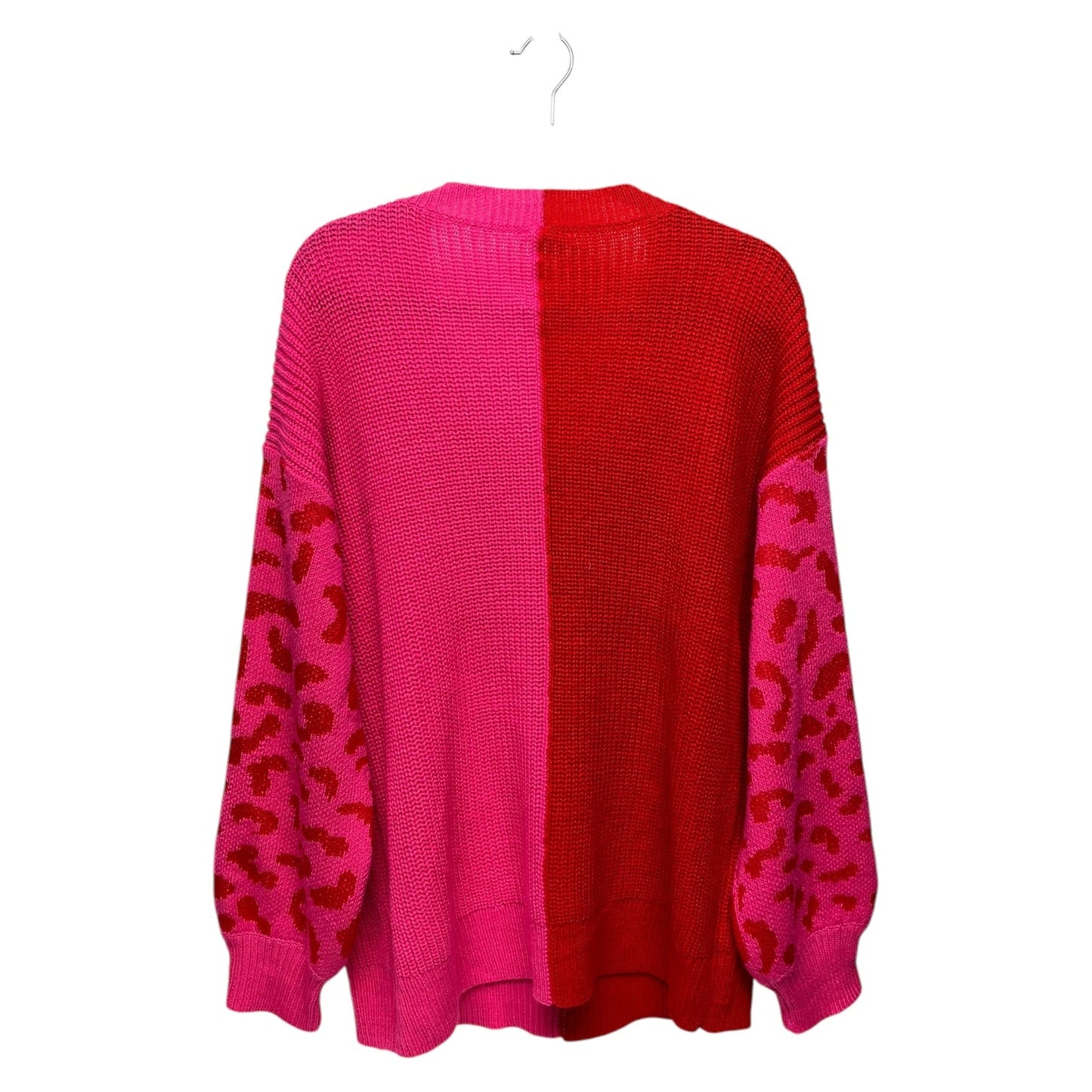 Sweater By Jodifl In Pink & Red, Size: L