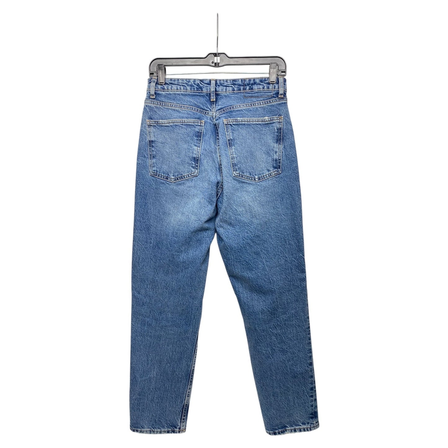 Jeans Straight By Zara In Blue Denim, Size: 6