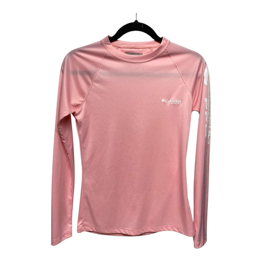 Athletic Top Long Sleeve Crewneck By Columbia In Pink, Size: Xs