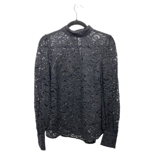 Top Long Sleeve By H&m In Black, Size: S