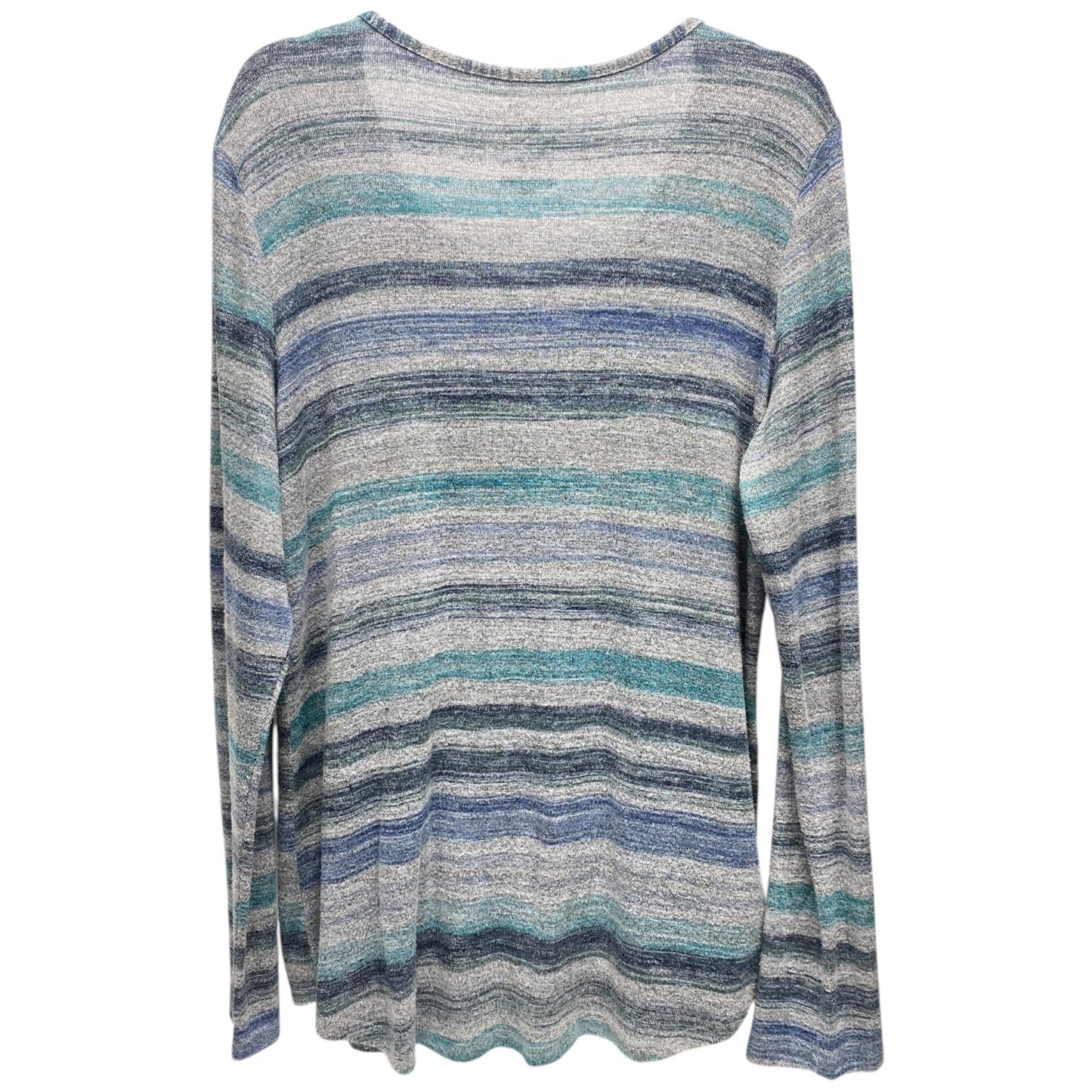 Top Long Sleeve By Sonoma In Striped Pattern, Size: L