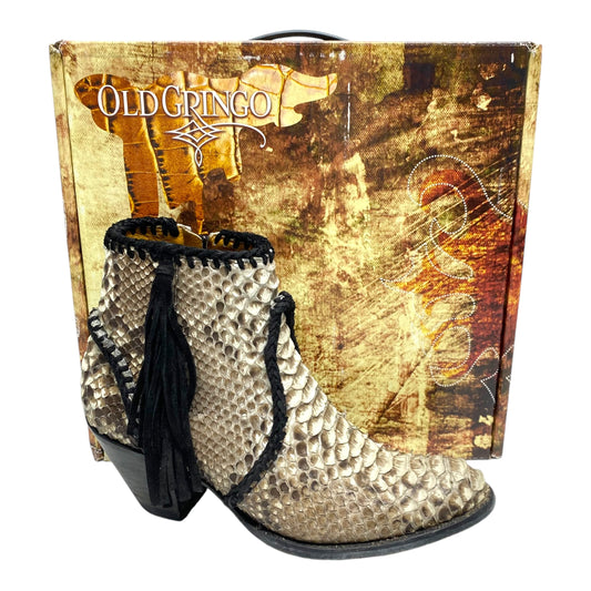 Boots Ankle Heels By Old Gringo In Animal Print, Size: 8