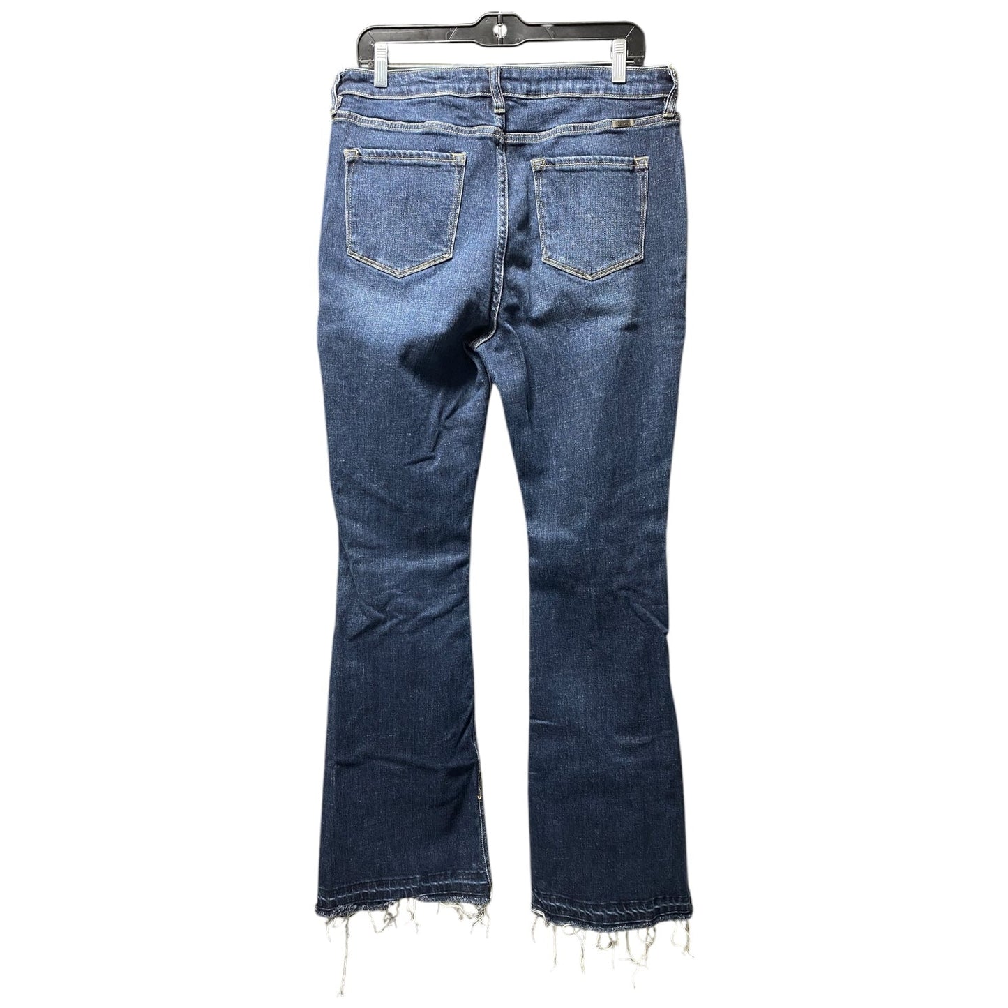 Jeans Flared By Kancan In Blue Denim, Size: 14