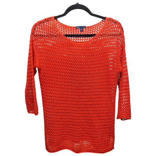 Sweater By Gap In Orange, Size: Xs