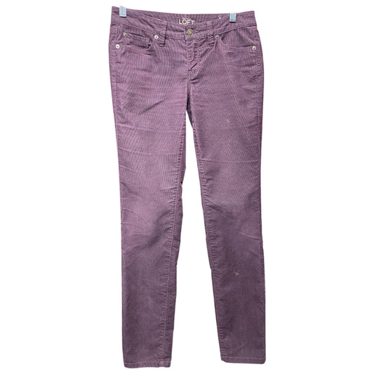 Jeans Skinny By Loft In Purple, Size: 0