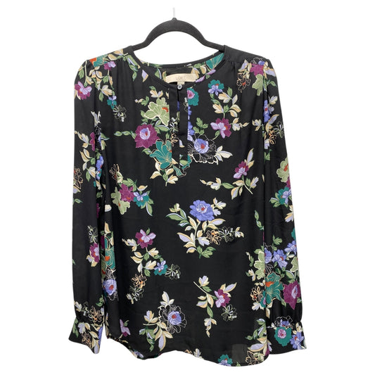 Top Long Sleeve By Loft In Floral Print, Size: M