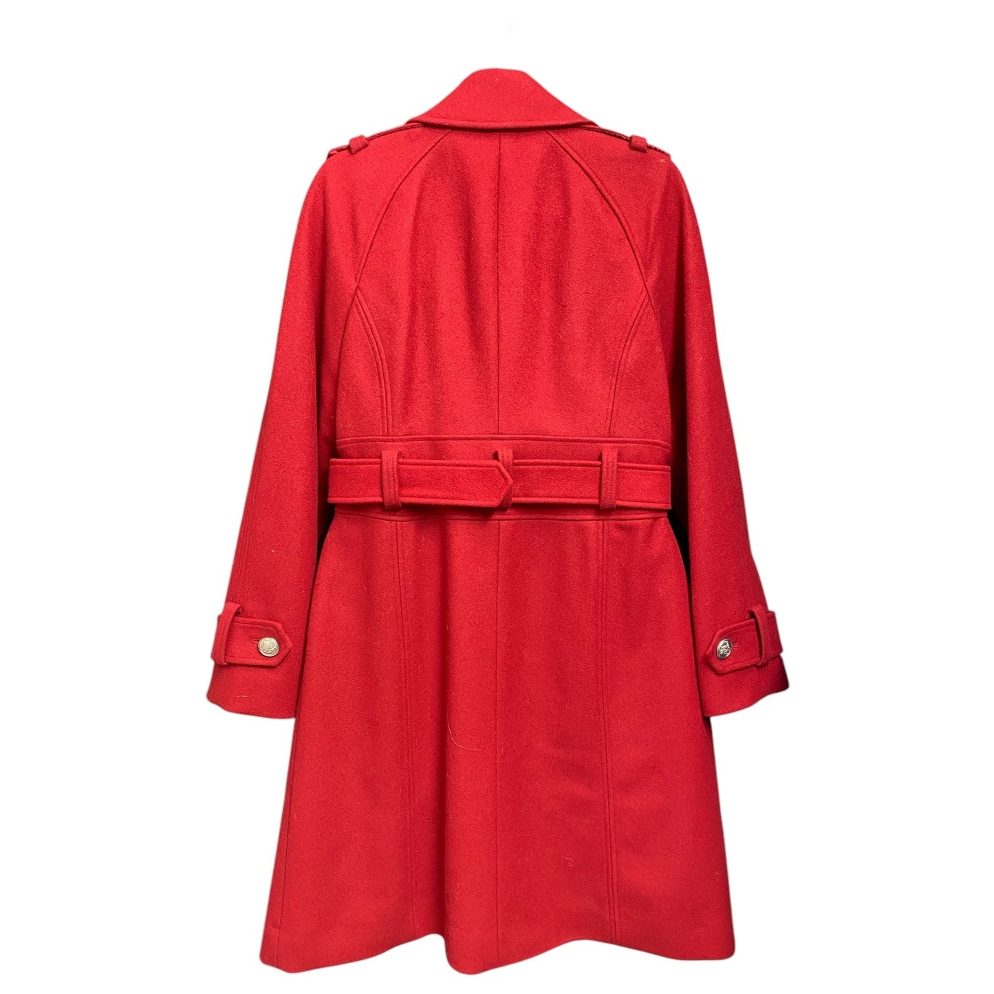 Coat Wool By Laundry In Red, Size: S