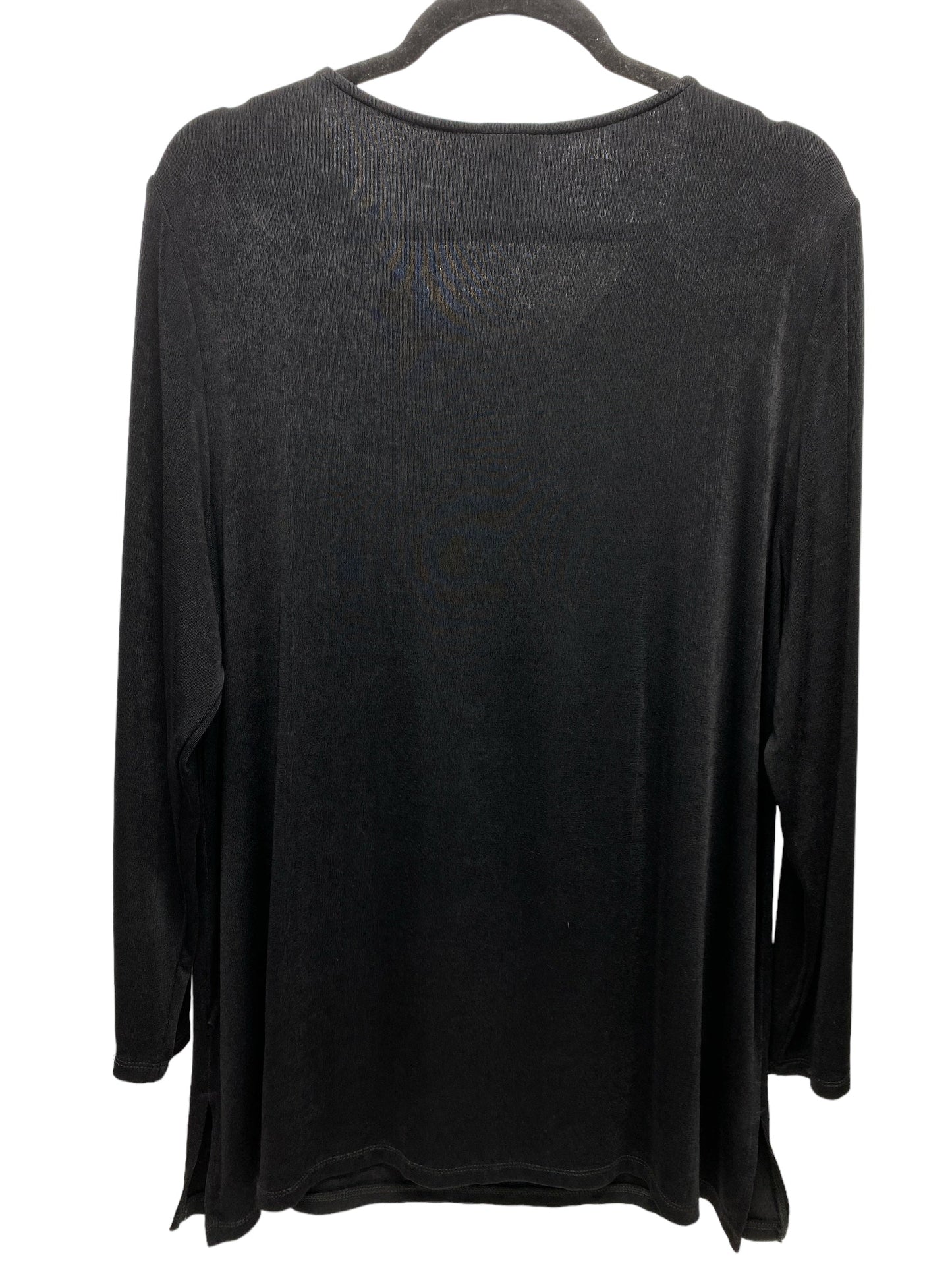 Top Long Sleeve By Chicos In Black, Size: Xl